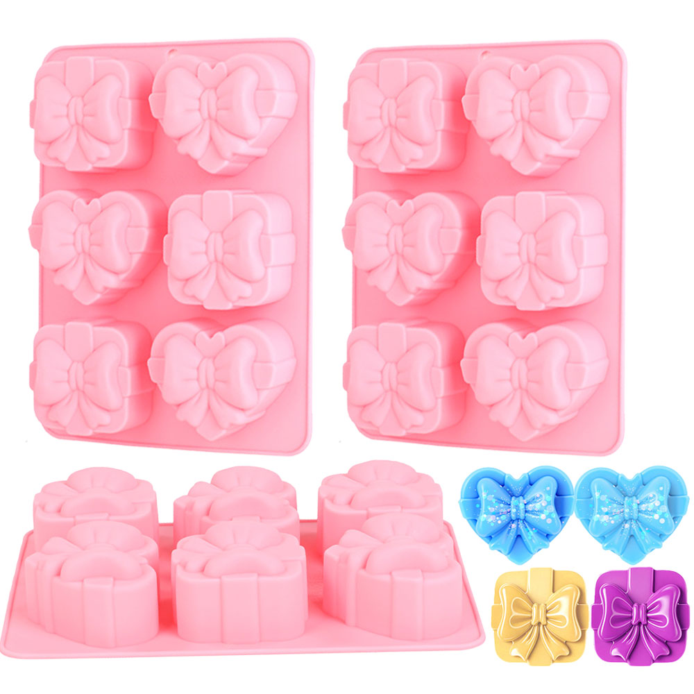 Candle Supplies Storage - Square Heart Shape Silicone Mold 6