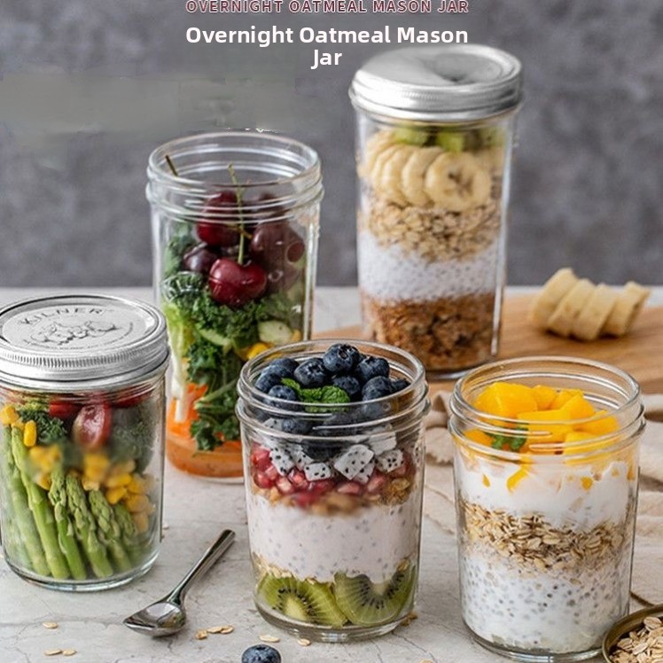 Mason Jar 8Oz - Large Mouth Glass Mason Jar Sed