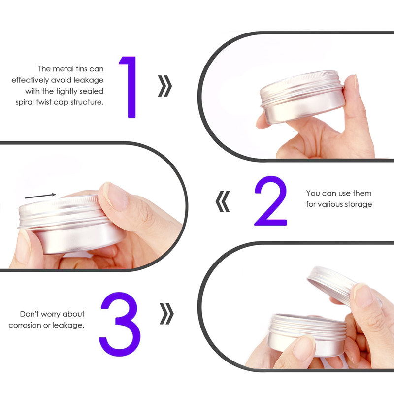 1/5/10pcs 5-250ml Empty Silver - Candle Making Supplies Jars ulasan dan harga