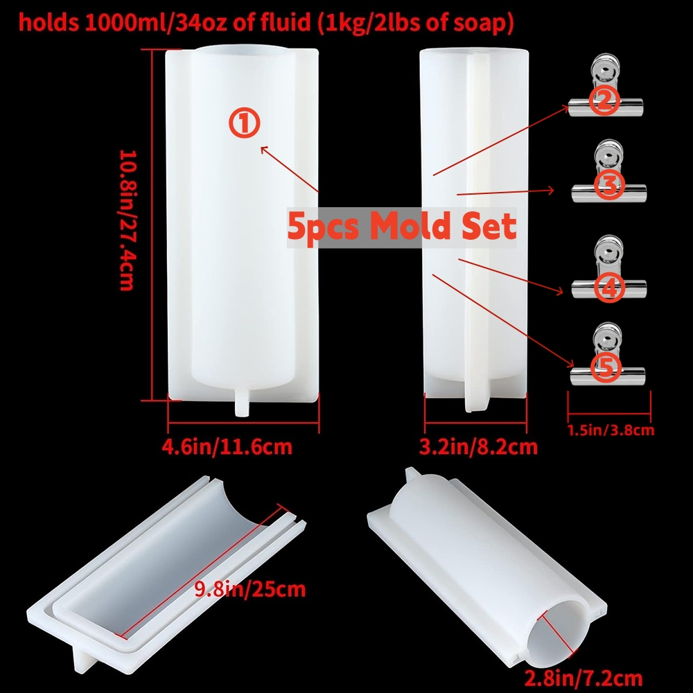 Big Cylinder Tube Soap Mold wi - Candle Supplies Storage ulasan dan harga