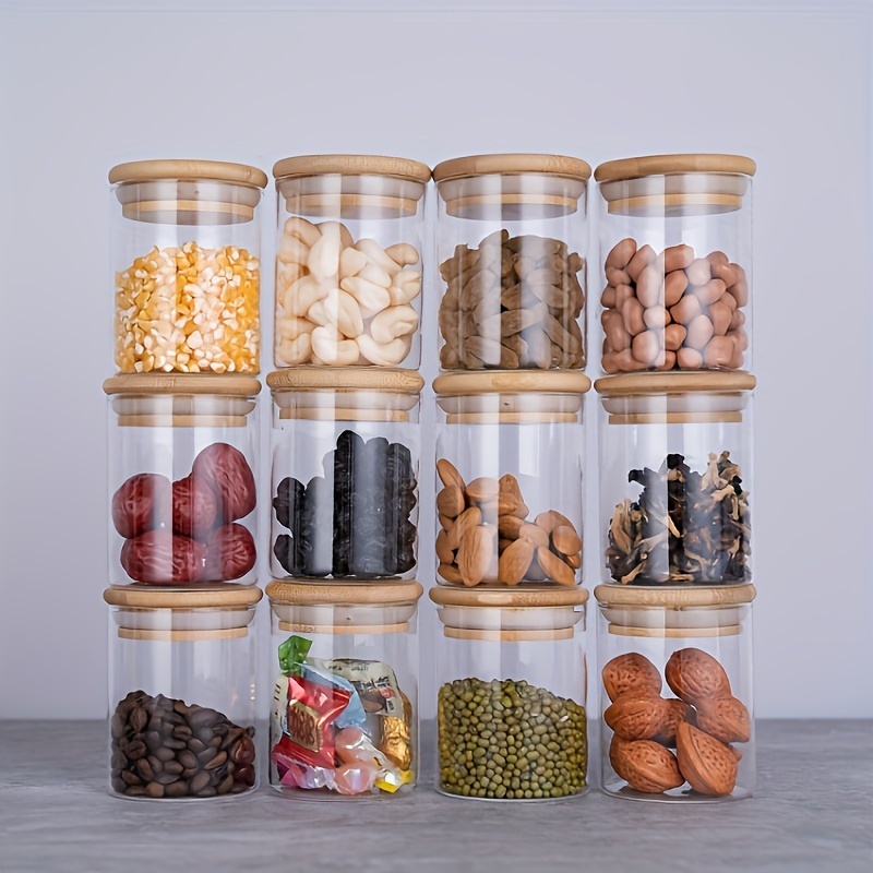 12Pcs Glass Spice Jars with Ba - Mason Jar 8Oz ulasan dan harga