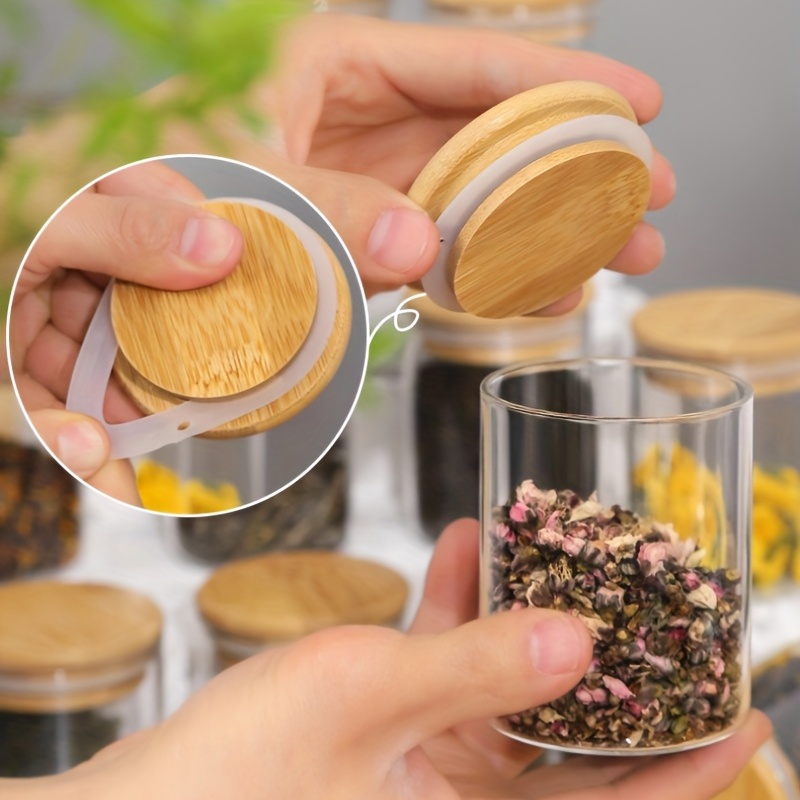 12Pcs Glass Spice Jars with Ba - Mason Jar 8Oz ulasan dan harga