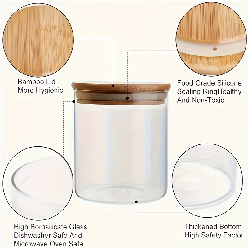 12Pcs Glass Spice Jars with Ba - Mason Jar 8Oz ulasan dan harga