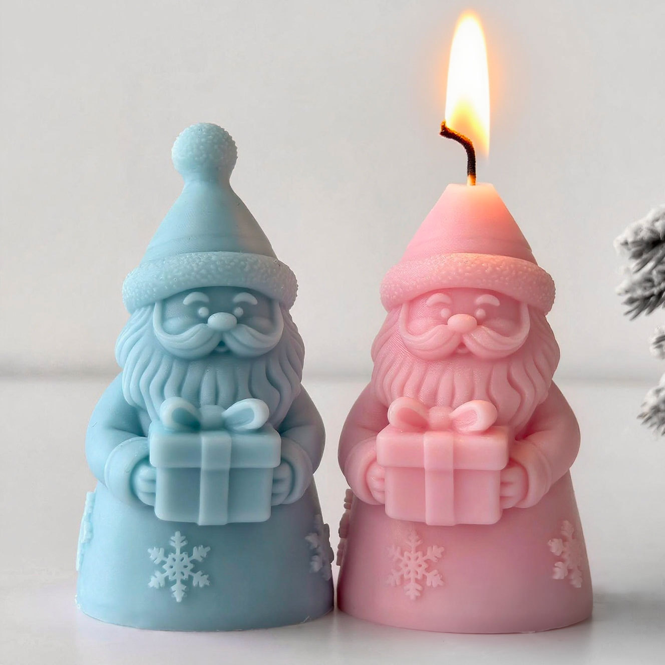 Santa Claus Gift Box Silicone  - Candle Supplies Storage ulasan dan harga