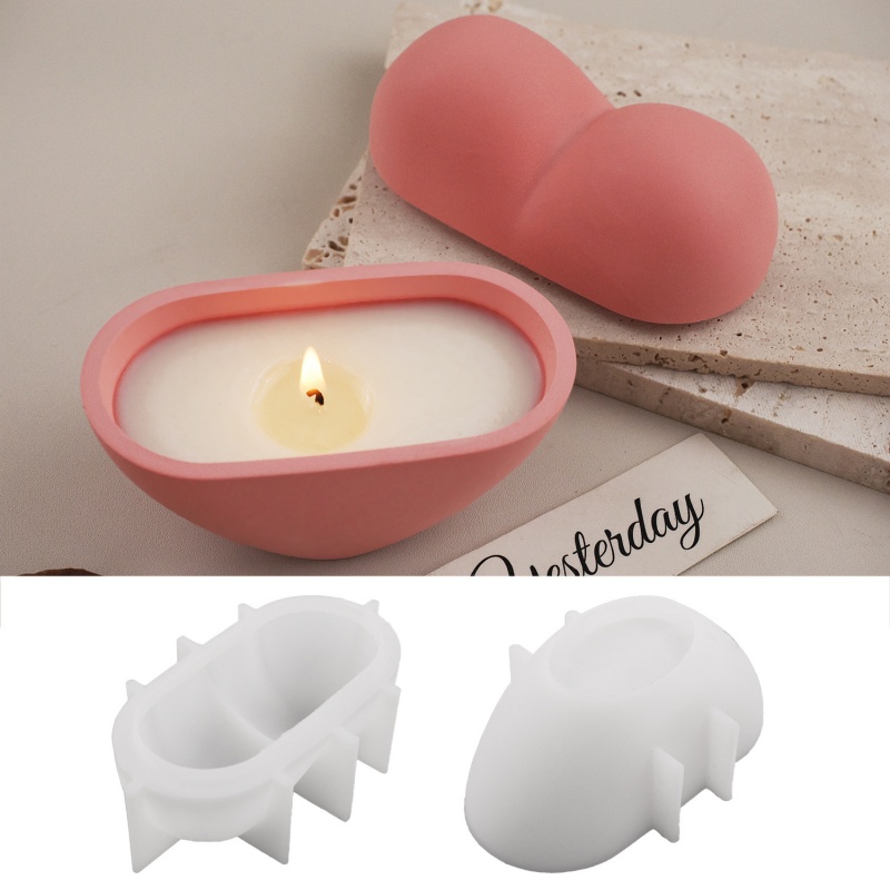 DIY Heart Shape Candle Jar Sil - Candle Vessel Supplies ulasan dan harga