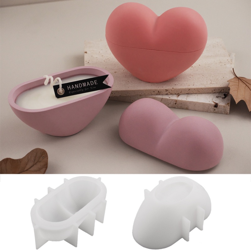 DIY Heart Shape Candle Jar Sil - Candle Vessel Supplies ulasan dan harga