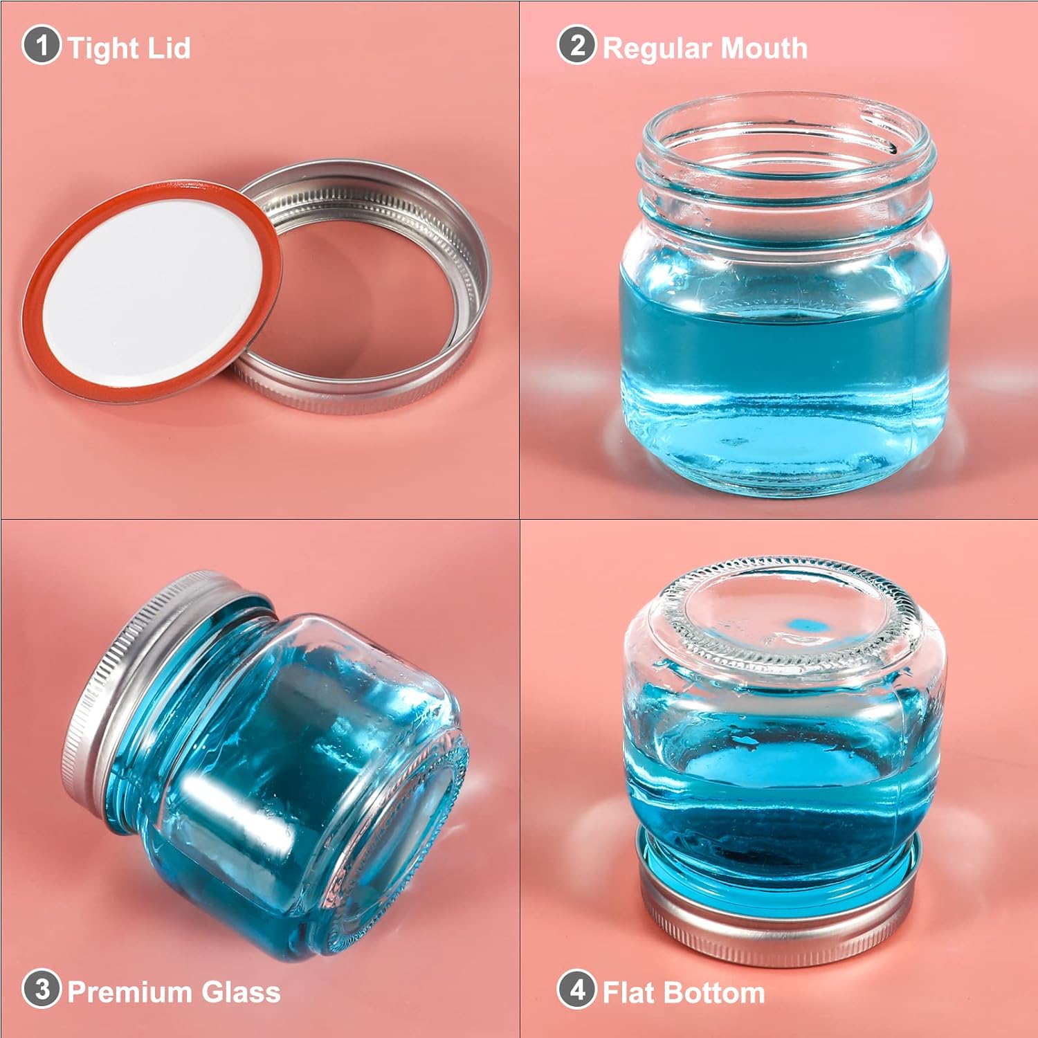 Mason Jars 8oz Regular Mouth G - Mason Jar 8Oz ulasan dan harga