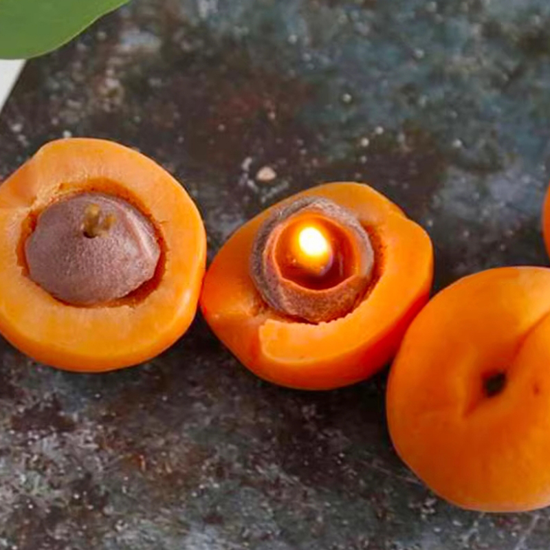 3D Apricot Fruit Candle Silico - Candle Making Supplies Usa ulasan dan harga