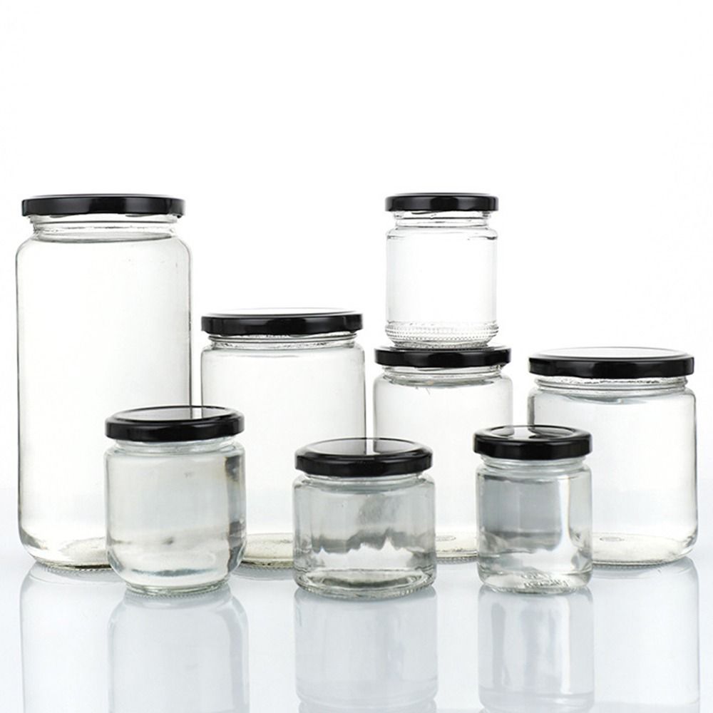 1Pcs with Black Airtight Lids  - Mason Jar 8Oz ulasan dan harga