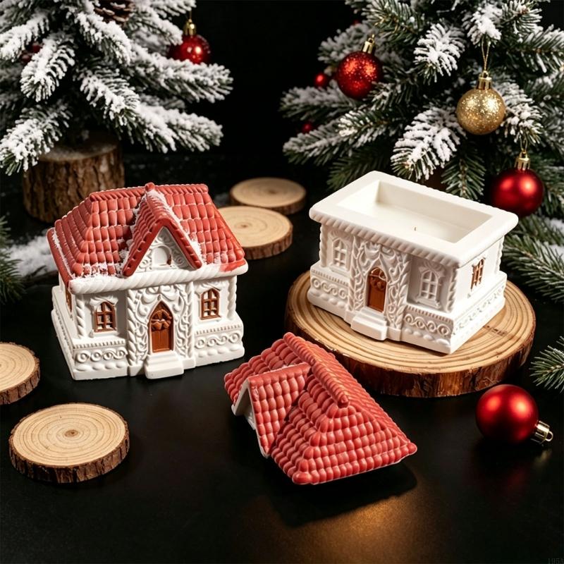 Winter Display House Shape Mol - Candle Vessel Supplies ulasan dan harga