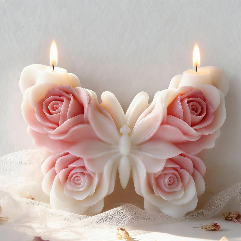DIY Rose Butterfly Form Silico - Candle Supplies Storage ulasan dan harga