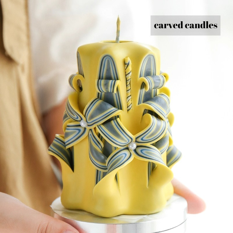 1KG Carved Scented Candle Raw  - Candle Making Supplies Usa ulasan dan harga