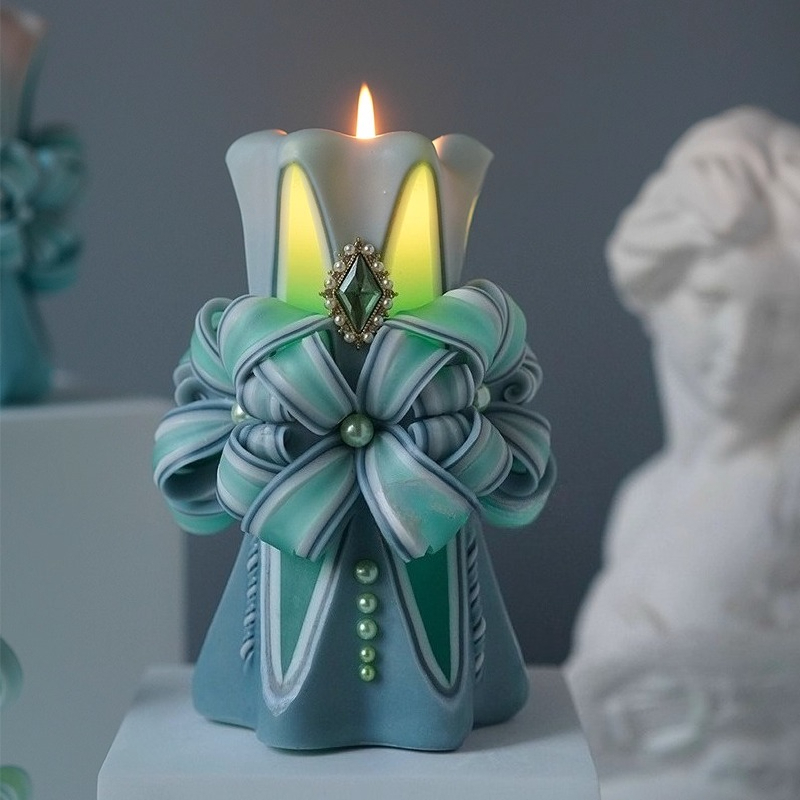 1KG Carved Scented Candle Raw  - Candle Making Supplies Usa ulasan dan harga